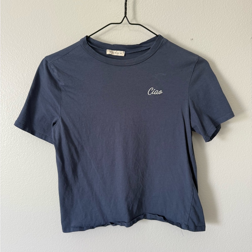 Navy Blue 'Ciao' T-Shirt